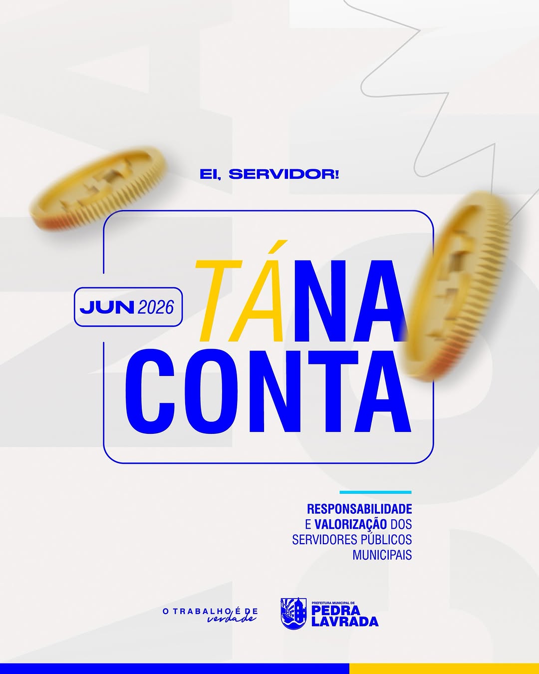 Pagamento na conta e compromisso em dia. ✅