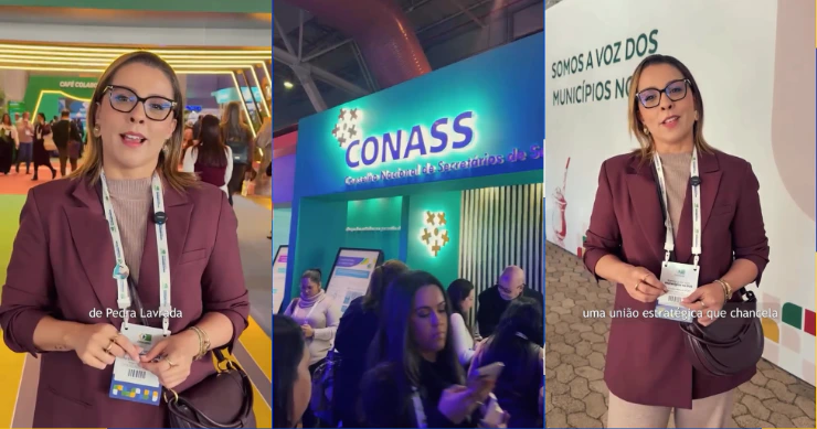 Secretaria de Saúde de Pedra Lavrada participa do Congresso Nacional do CONASEMS e apresenta projeto regional