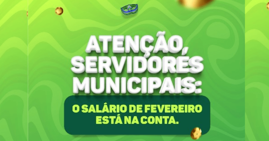 Prefeitura de Pedra Lavrada paga salário de fevereiro nesta quinta
