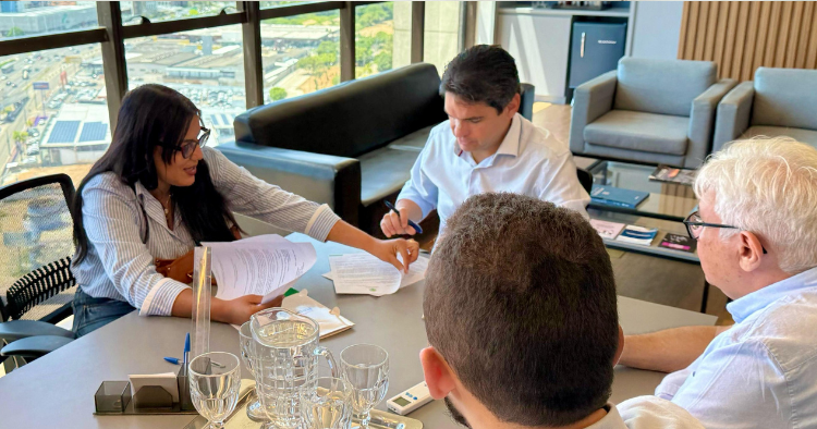 Tota Guedes e Andrezza Dantas se reúnem com Murilo Galdino em busca de investimentos