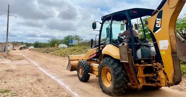Obras de saneamento básico chegam à Rua Vereador Pedro Raimundo dos Santos