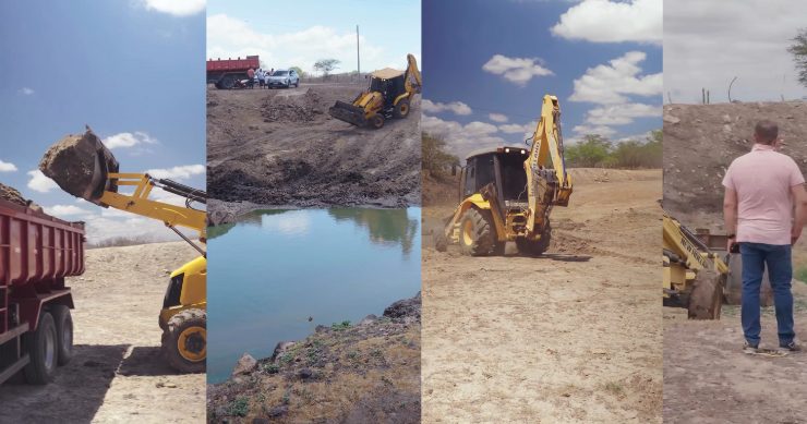 Pedra Lavrada realiza força-tarefa para limpeza e manutenção de barreiros e açudes na zona rural