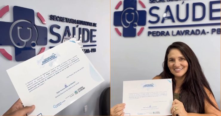Pedra Lavrada recebe reconhecimento no Programa de Qualificação das Ações de Vigilância em Saúde 2024
